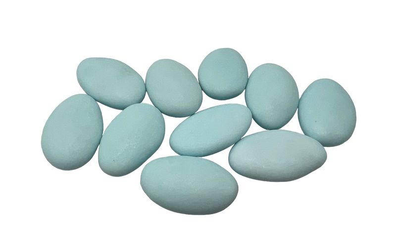 Suikerbonen - atlantic blauw mat 55% - Papa Chocolat