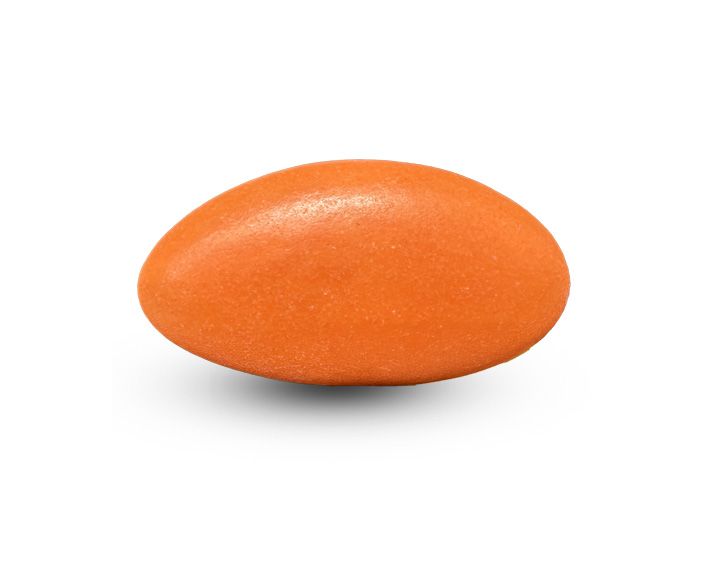 Suikerbonen - oranje gelakt 55% - Papa Chocolat