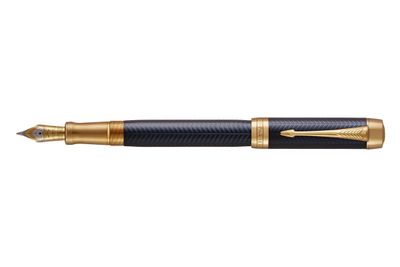 Parker Duofold Prestige Blue Chevron Centennial Vulpen