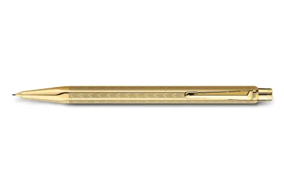 Caran d&#39;Ache Ecridor Chevron Gold Plated Mechanical Pencil
