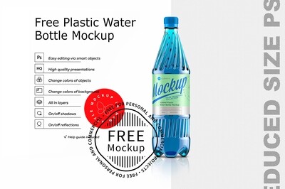 Plastic Water Bottle Mockup Plastic Water Bottle Mockup