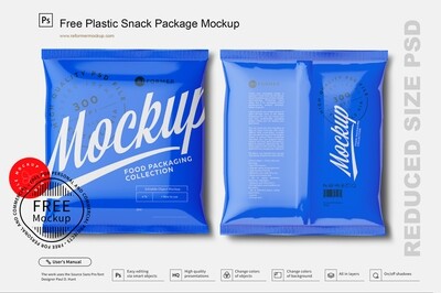 Plastic Snack Package Mockup