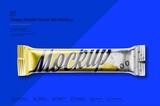 Glossy Metallic Snack Bar Mockup 120 g