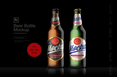 Beer Bottle Mockup