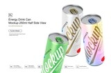 Energy Drink Can Mockup 250 ml