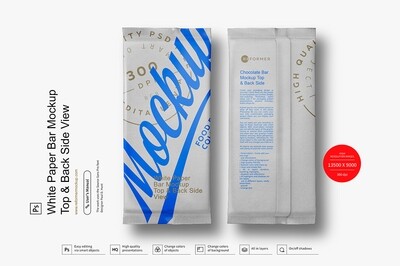 White Paper Bar Mockup