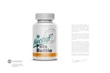 Glossy Plastic Pills Bottle Mockup