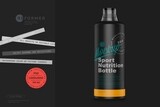 Matte Sport Nutrition Bottle Mockup