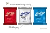 Snack Bag Vector Mockup