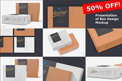 Paper Box Design Mockup Bundle