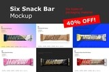 Six Snack Bar Mockup Mockup Bundle