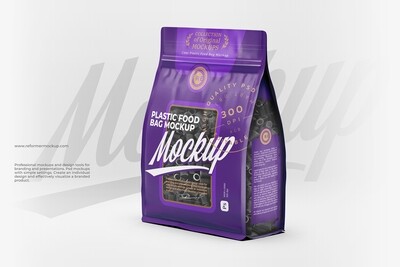 Plastic Bag Mockup With Pasta Plastic Bag Mockup With Pasta