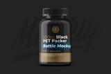 Black Pills Bottle Mockup 300cc