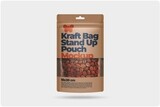 Kraft Bag Stand Up Pouch Doypack with Clear Window Mockup 8x11,7in (18x30cm)