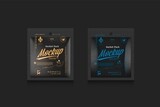 Black Glossy &amp; Matte Sachet Mockup