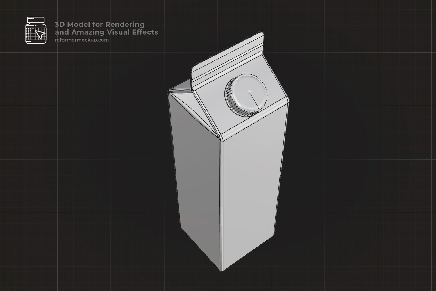 Tetra Pak Rex 1000ml 3d Model