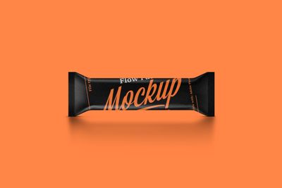 Black Snack Bar Mockup