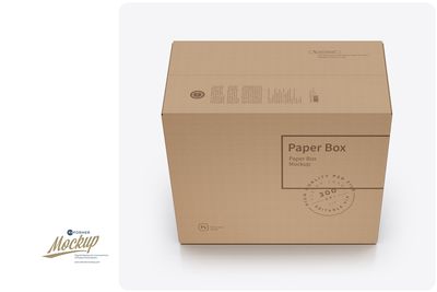 Kraft Paper Box Mockup