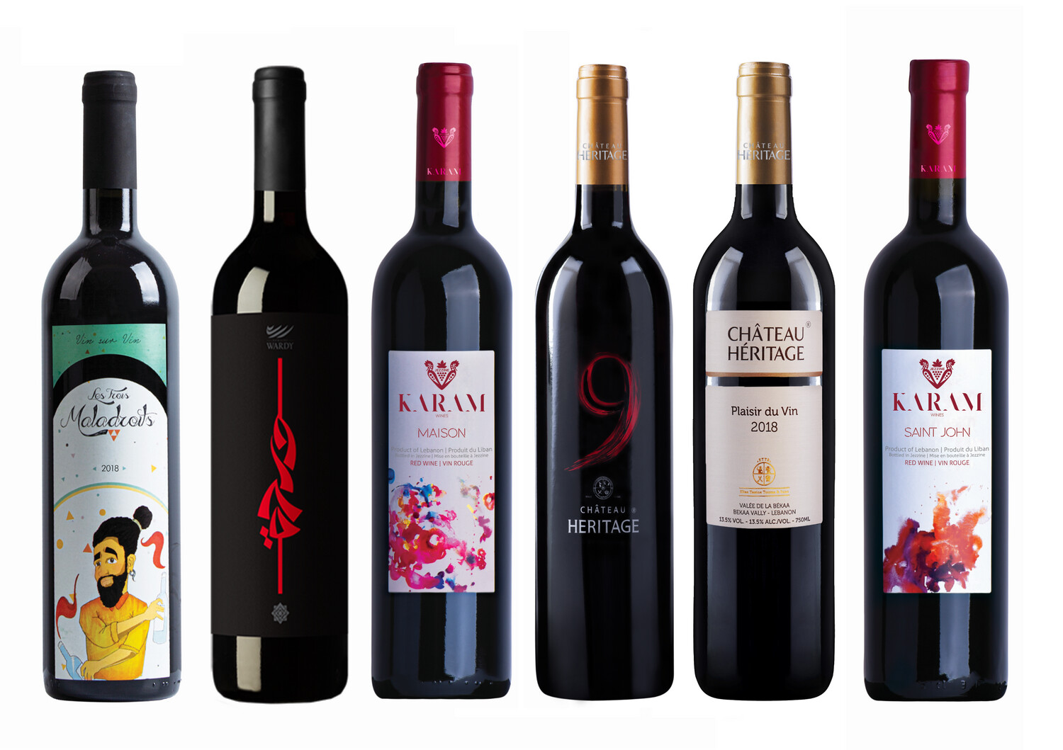 Vins Rouges Libanais Premium (pack de 6 vins)