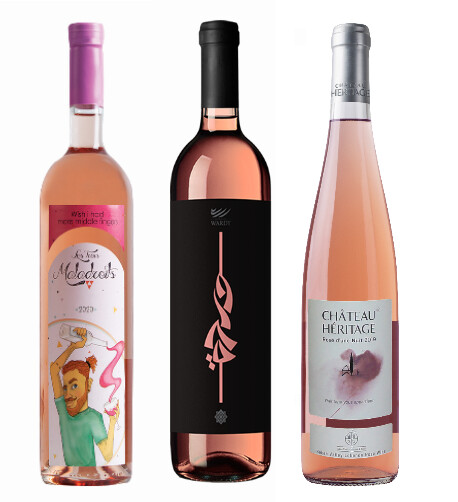 Premium Libanese Rosé Wijnen (pakket van 3 wijnen)