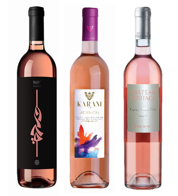 Superior Lebanese Rosé Wines (package of 3 wines)
