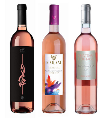 Les meilleurs vins rosés libanais (pack de 3 vins)