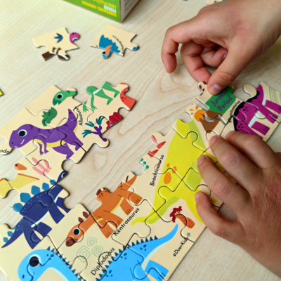 DoerKids Mini Puzzle Dinosauri - Periodo Giurassico, 40 pz. – foto prodotto, puzzle bambino, gioco …