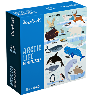 DoerKids® Mini Puzzle Arctique, 40 pcs.