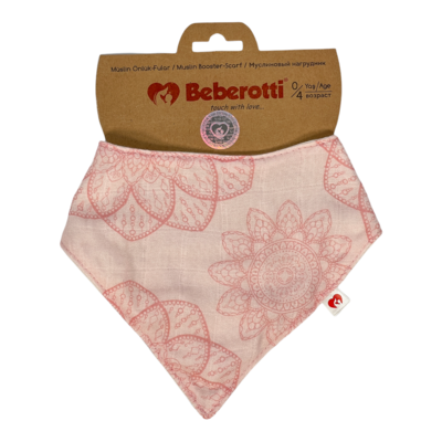 Beberotti® Organic Musselin Baby Bandana Lätzchen pink/blume