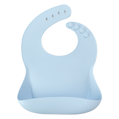 MinikOiOi BASICS - Bib - Mineral Blue - Silicone bib