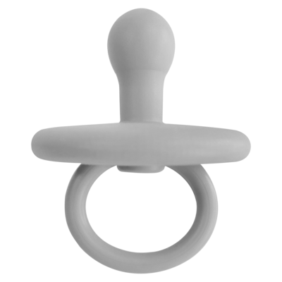 MinikOiOi Binkee 0+ Month - Powder Grey - Orthodontic silicone pacifier