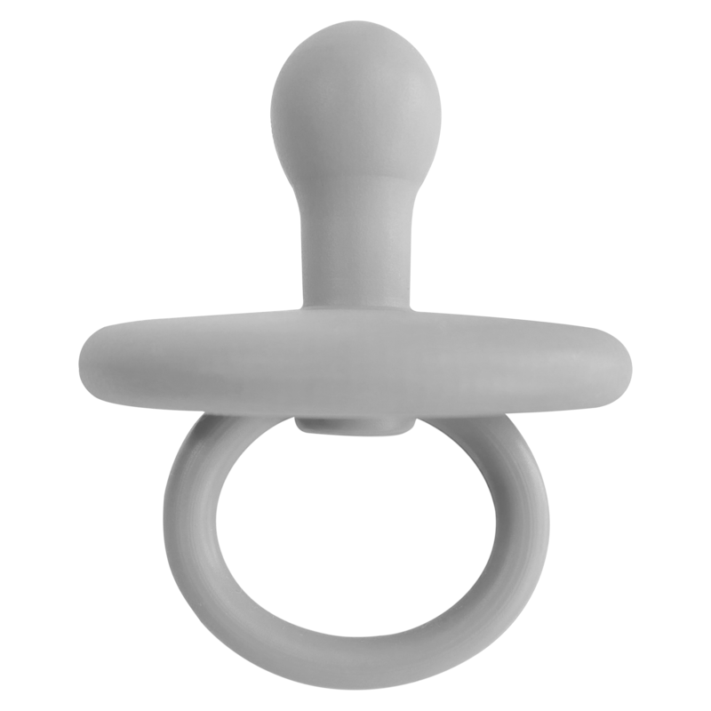 MinikOiOi Binkee 0+ Month - Powder Grey - Orthodontic silicone pacifier