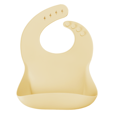MinikOiOi BASICS - Bib - Mellow Yellow - Silicone bib