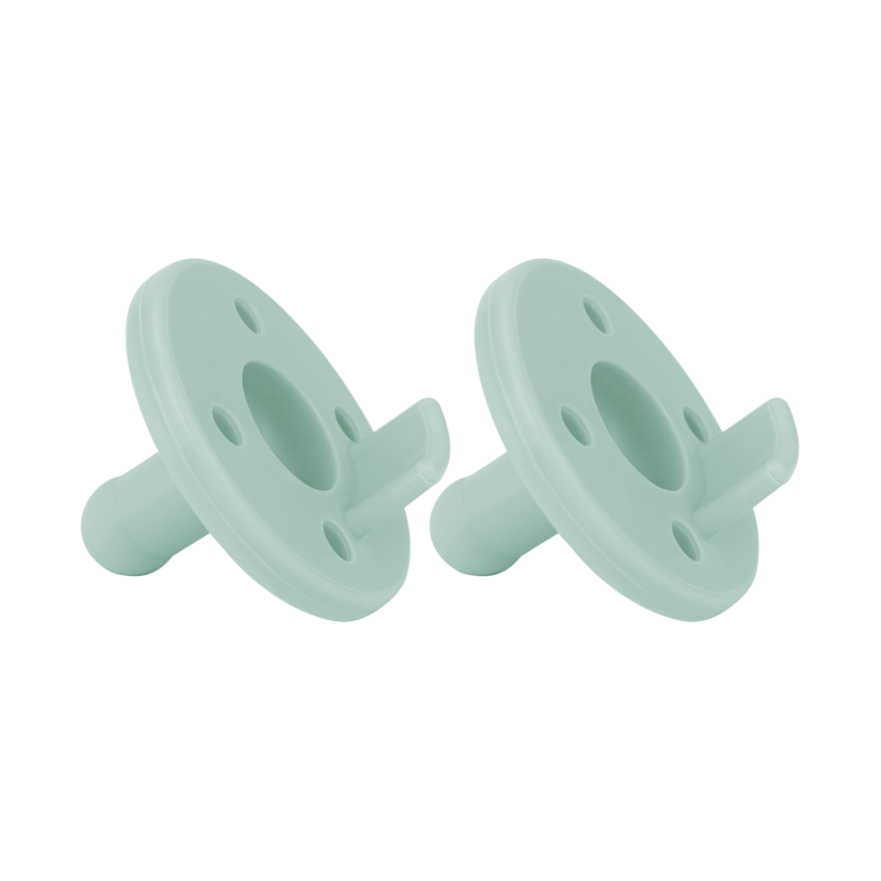 MinikOiOi BASICS - Soother - River Green - 2 pieces orthodontic silicone pacifier
