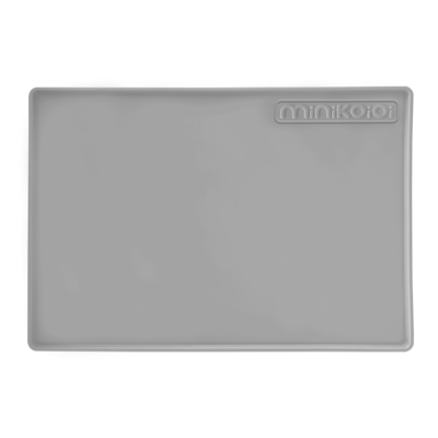 MinikOiOi Mat - Powder Grey - Silicone feeding/baking mat, Silicone Place Mat