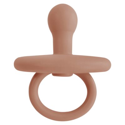 MinikOiOi Binkee 0+ month - Woody Brown - Orthodontic silicone pacifier