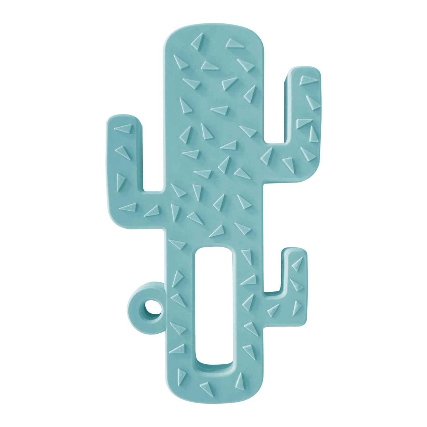 MinikOiOi Cactus – Aqua Green – Weicher Beißring aus Silikon