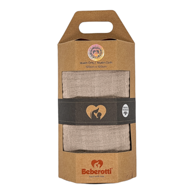 Organic Muslin Swaddle Blanket beige