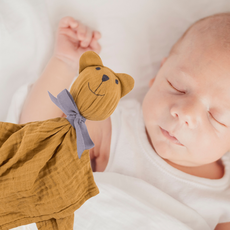 Organic Muslin Sleep friend yellow