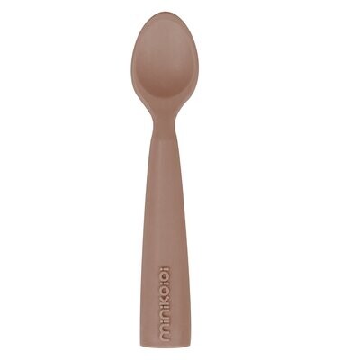 MinikOiOi Scooper - Woody Brown - Silicone spoon