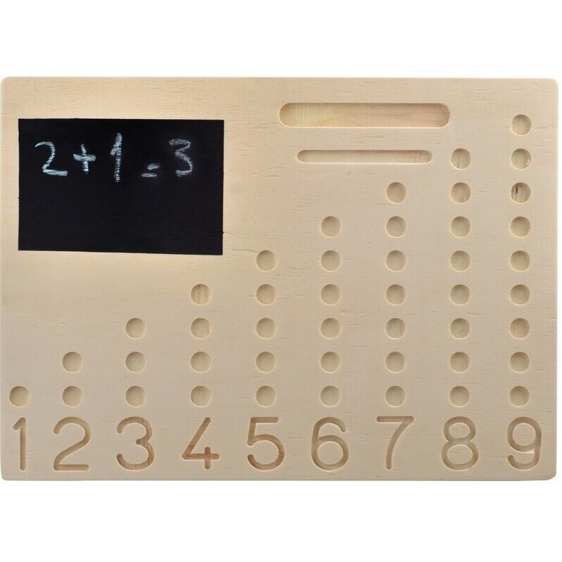 Intellectiki Calculatrice en bois avec feutre pour promouvoir les mathématiques chez les enfants – …