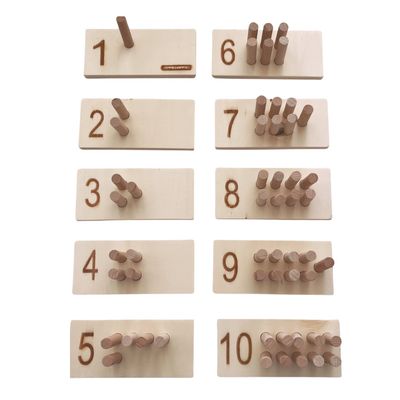 Intellectiki®  wooden math sticks for learning to count