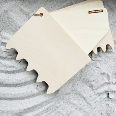 Intellectiki®  wooden sand brush for creative play in the sand