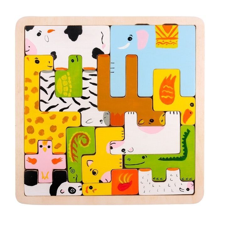 Intellectiki®  Animal Friends Puzzle for motor skills and logical thinking