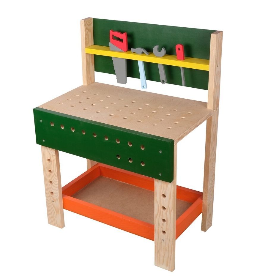 Intellectiki®  wooden workbench for creativity and fine motor skills