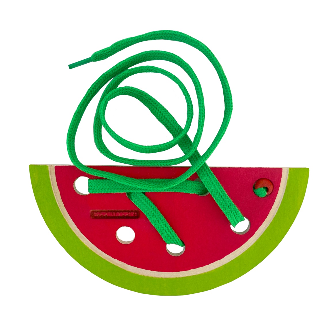 Intellectiki®  watermelon lacing for fine motor skills and hand-eye coordination