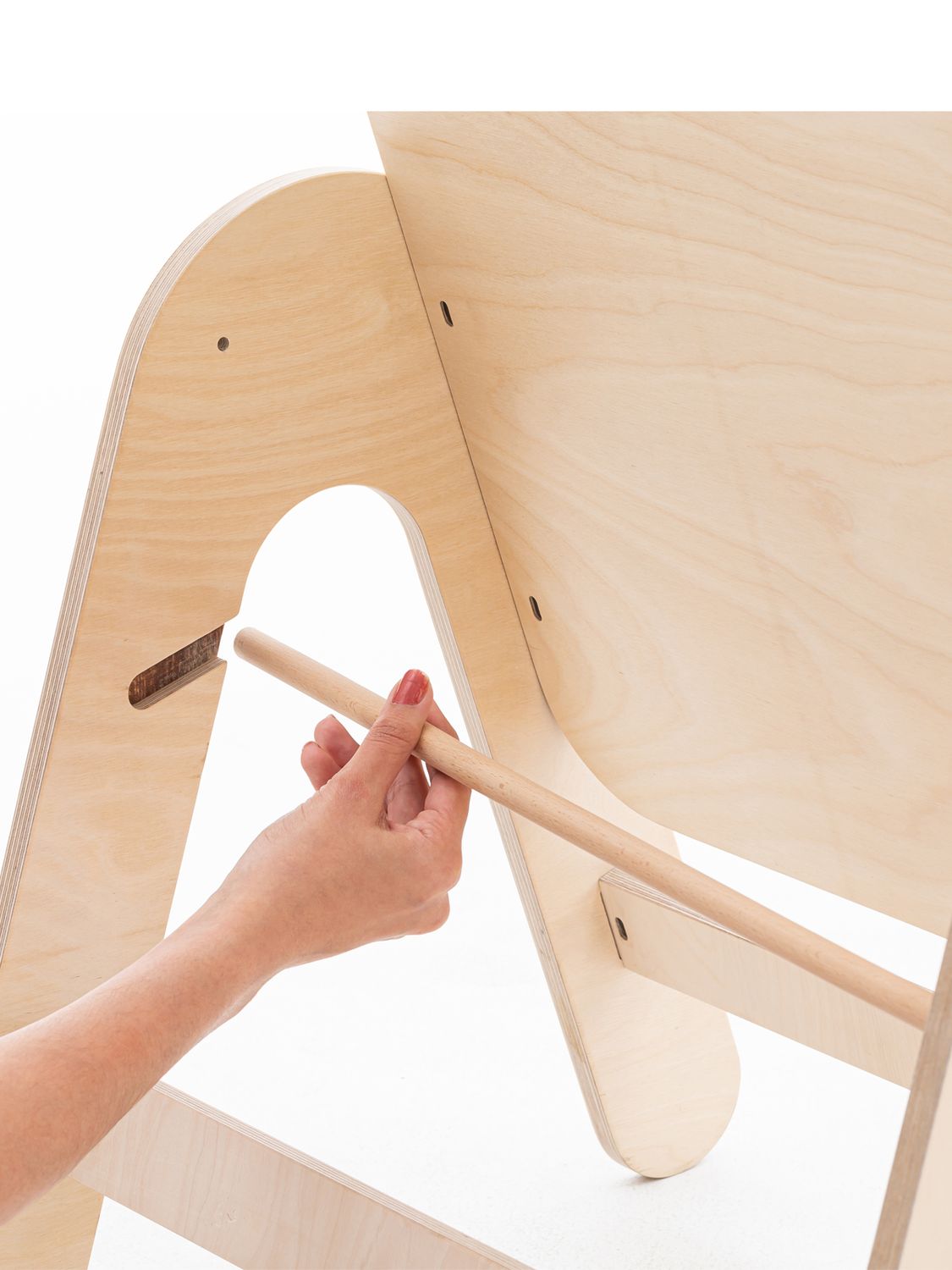 Massam Bear Multiaktivitätstisch – Montessori-Tisch Aus Birkensperrholz Mit Hocker Und Papierrollenhalter