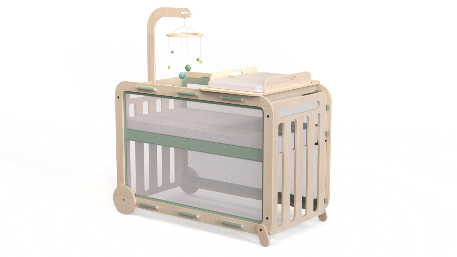MamaToyz® SLEEPY MYCRIB baby crib