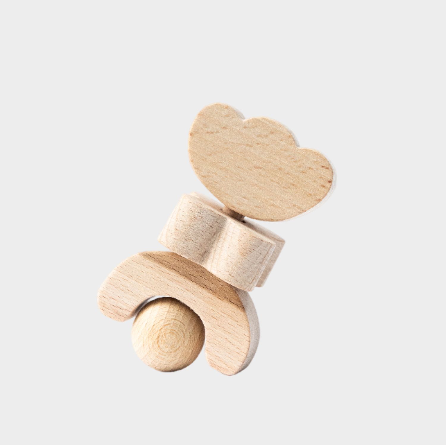 Childwood Handmade Wooden Rattle BLOEM