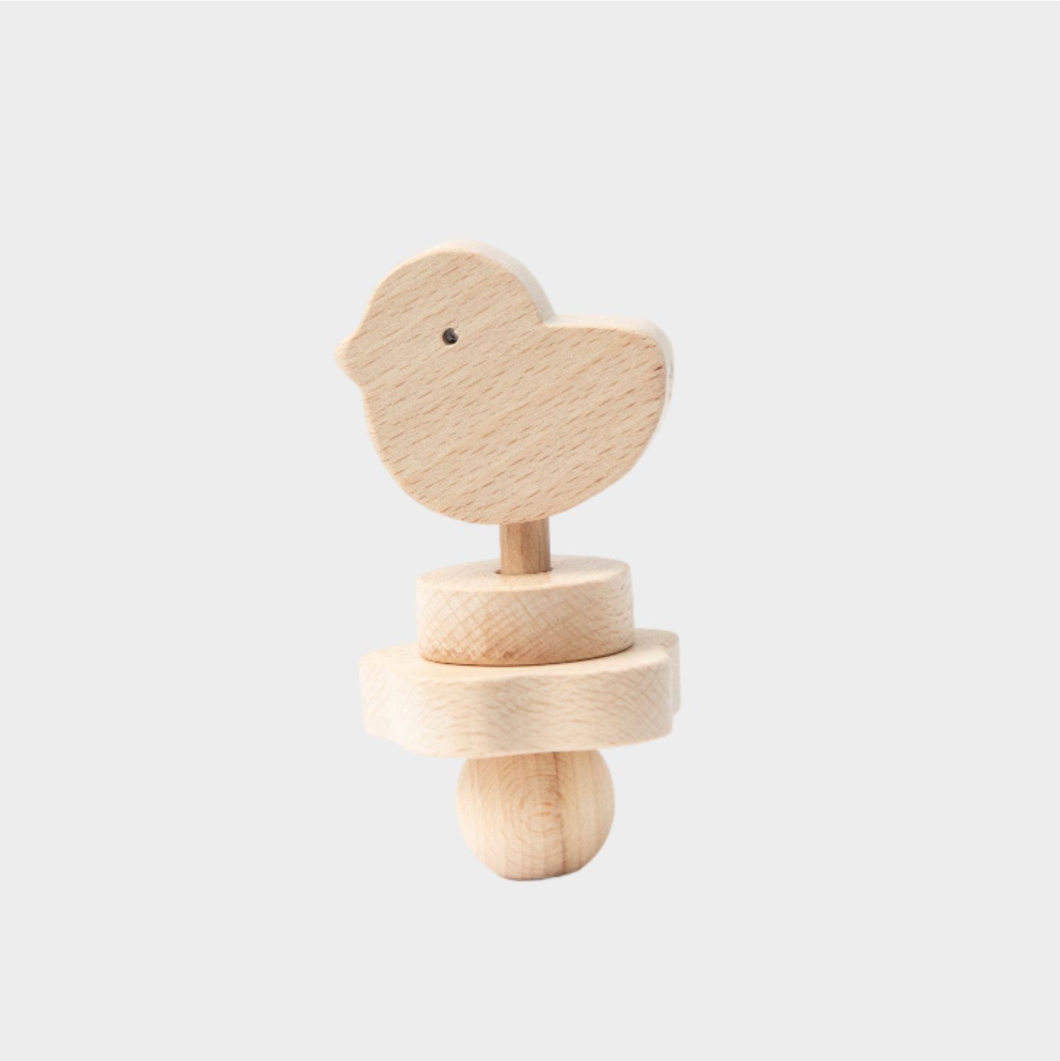 Childwood Handmade Holzrassel VOGEL KLAP KLAP